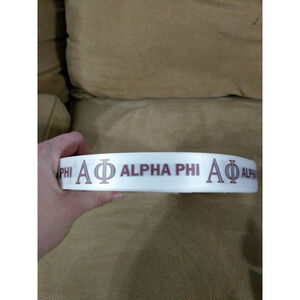 Alpha Phi - 7/8" Ribbon - 10 yards